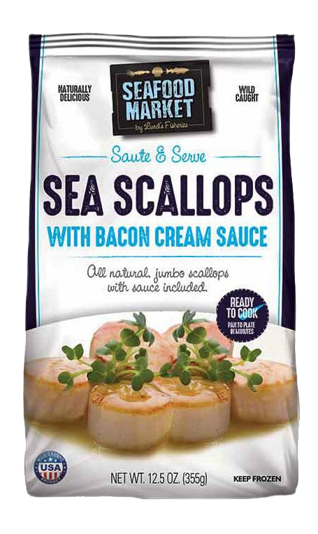 Seafood Market Scallops with Bacon Cream Sauce