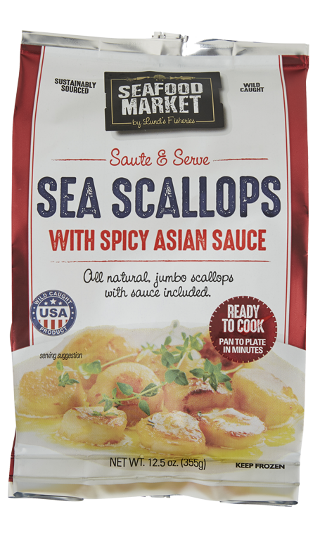 Seafood Market Scallops with Spicy Teriyaki Sauce