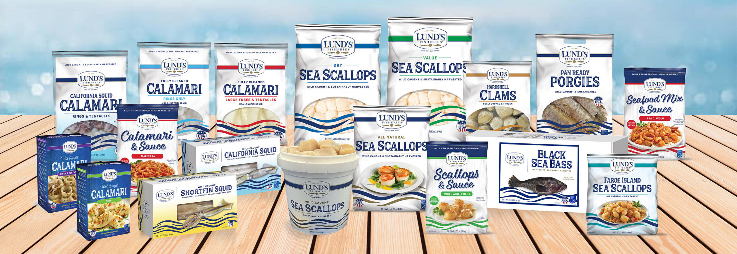 Lund's Fisheries: Seafood As It Should Be logo